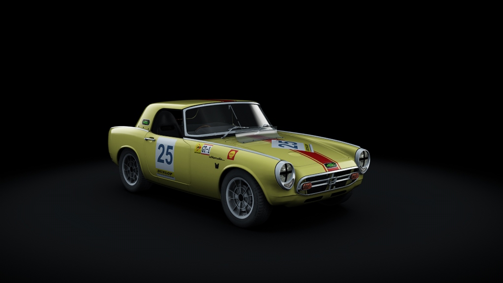 Honda S800 RSC, skin 25_yellow