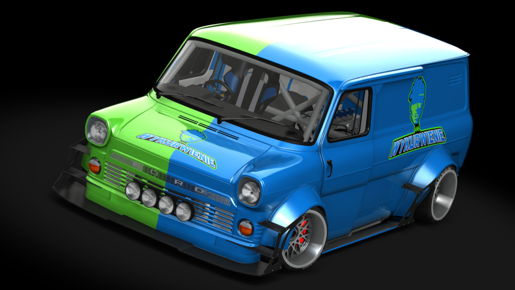 ACMC Ford Transit 1969 Supervan, skin wykurwienie