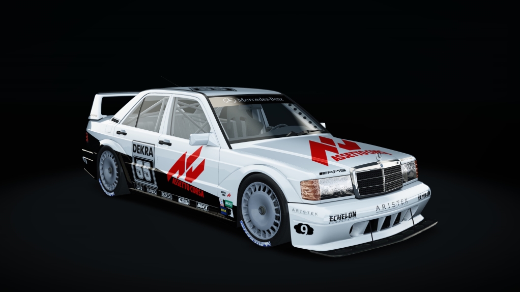 Mercedes-Benz 190E EVO II AMS BOP, skin Mystic_White_designo_55