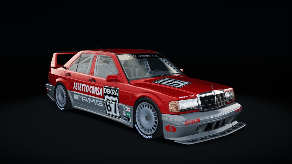 Mercedes-Benz 190E EVO II AMS BOP, skin Rosso_Opale_67