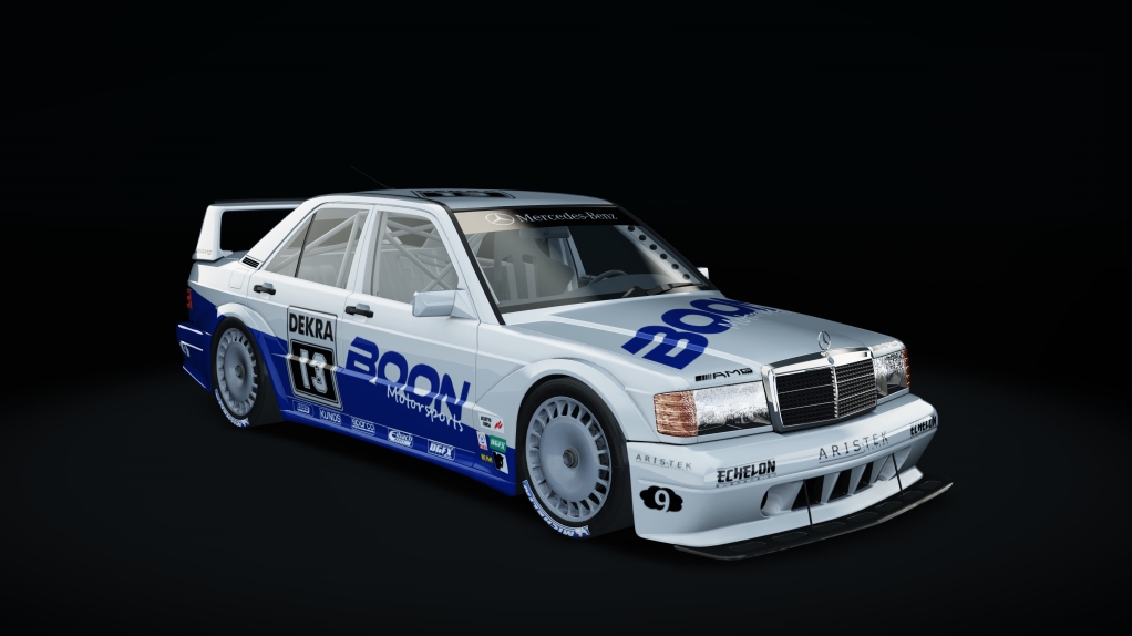 Mercedes-Benz 190E EVO II AMS BOP, skin Silver_Blue_13