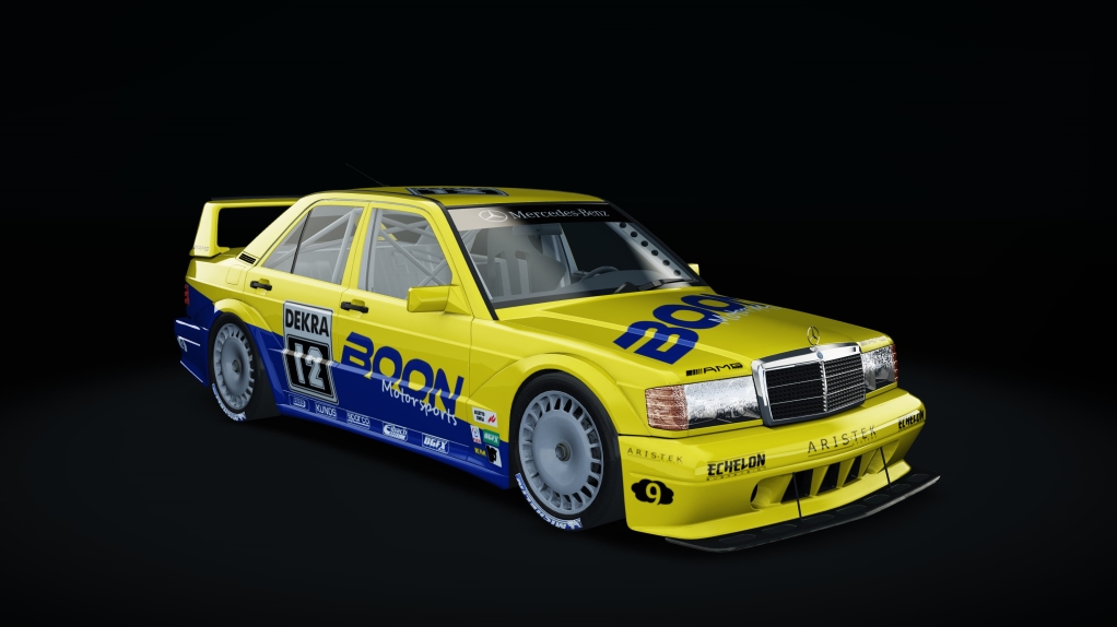 Mercedes-Benz 190E EVO II AMS BOP, skin Yellow_Blue_12