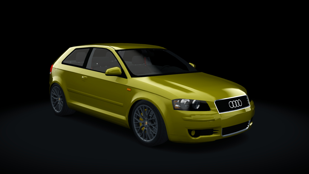 Audi A3 8P TDI, skin yellow