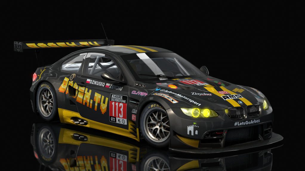 BMW M3 GT2, skin 113_Arbaz_Motorsport_Yellow_AC3EC