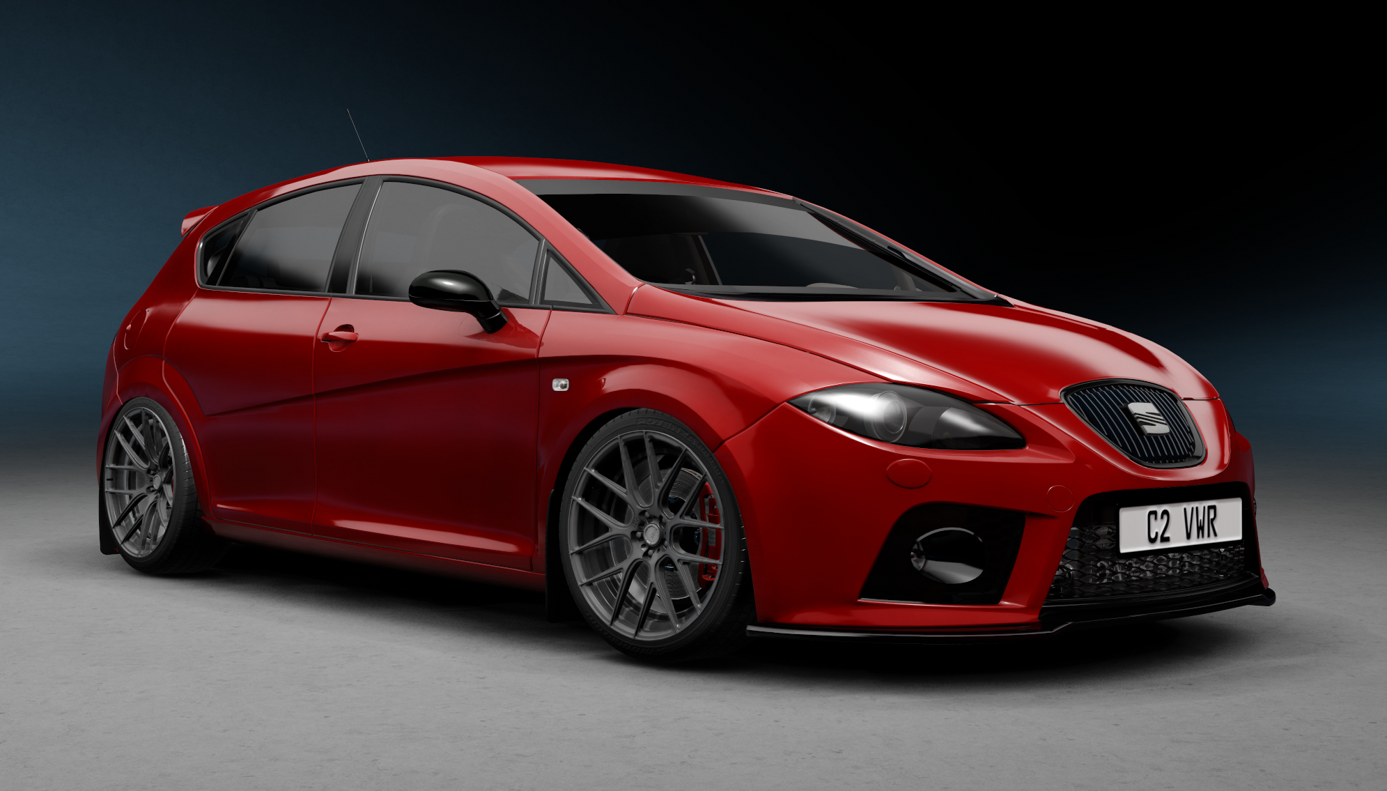 Seat Leon mk2 TDI, skin red