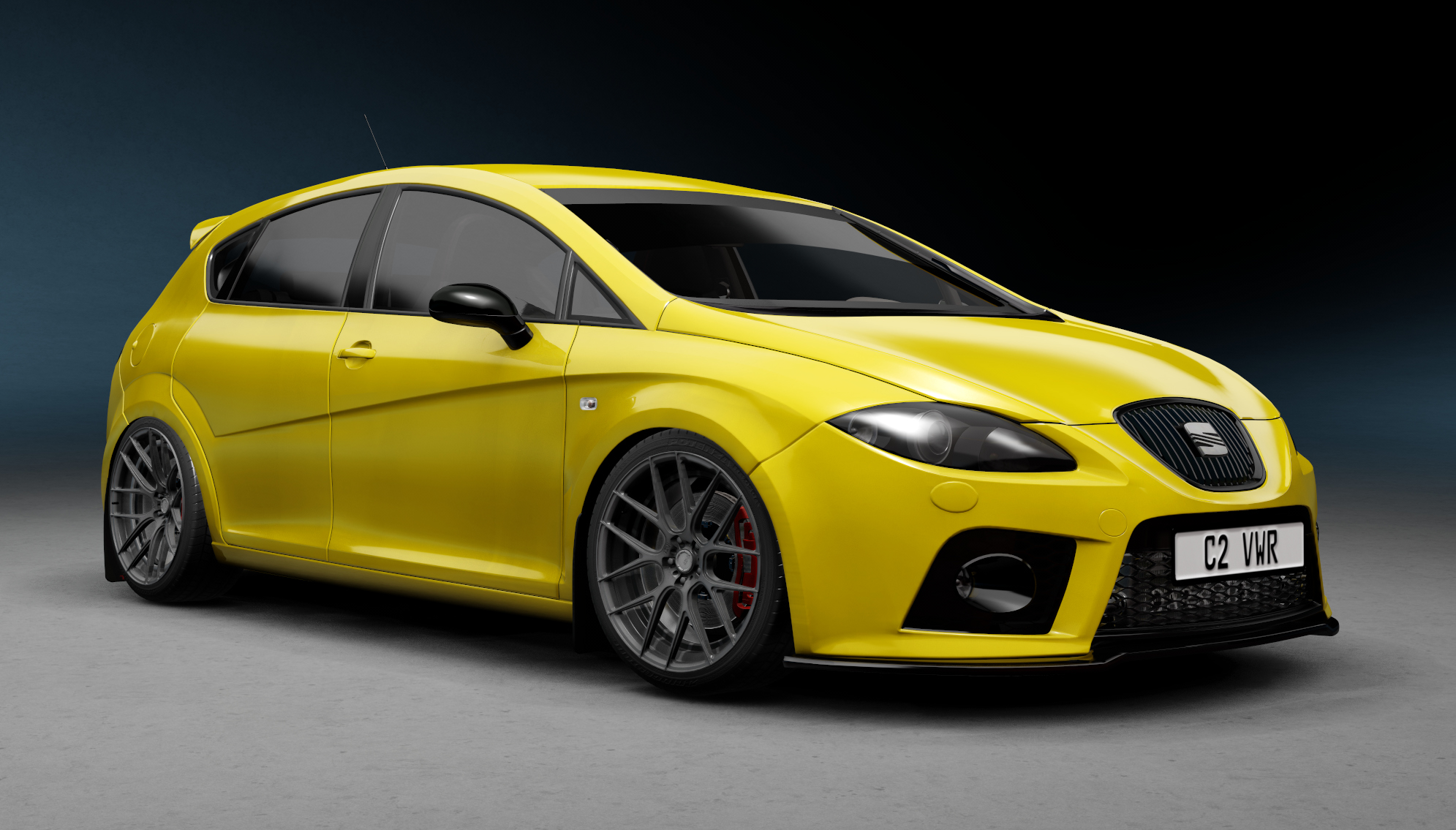 Seat Leon mk2 TDI, skin yellow