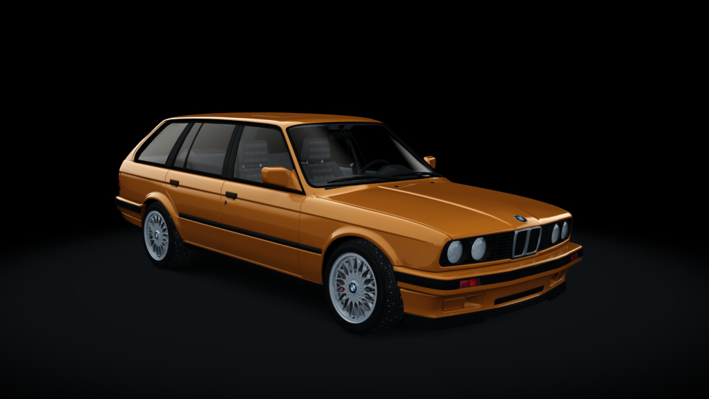 BMW E30 Touring Winter Drift, skin orange