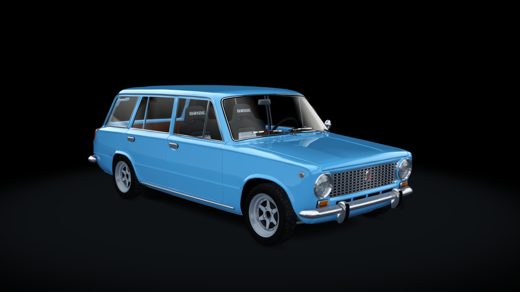 Lada 2102 Winter Drift, skin blue