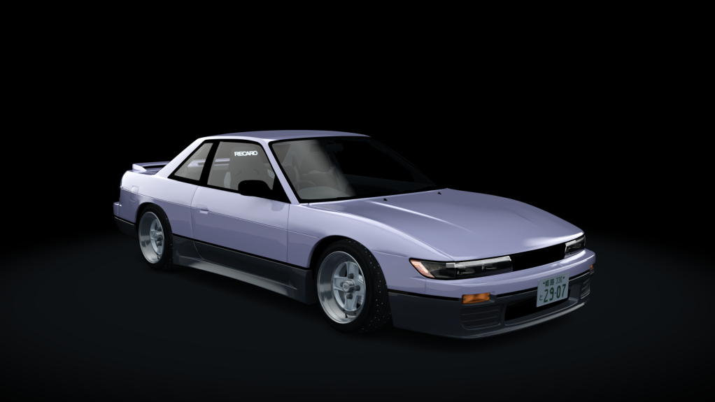 Nissan Silvia S13 Winter Drift, skin two_tone_purpolish_silver