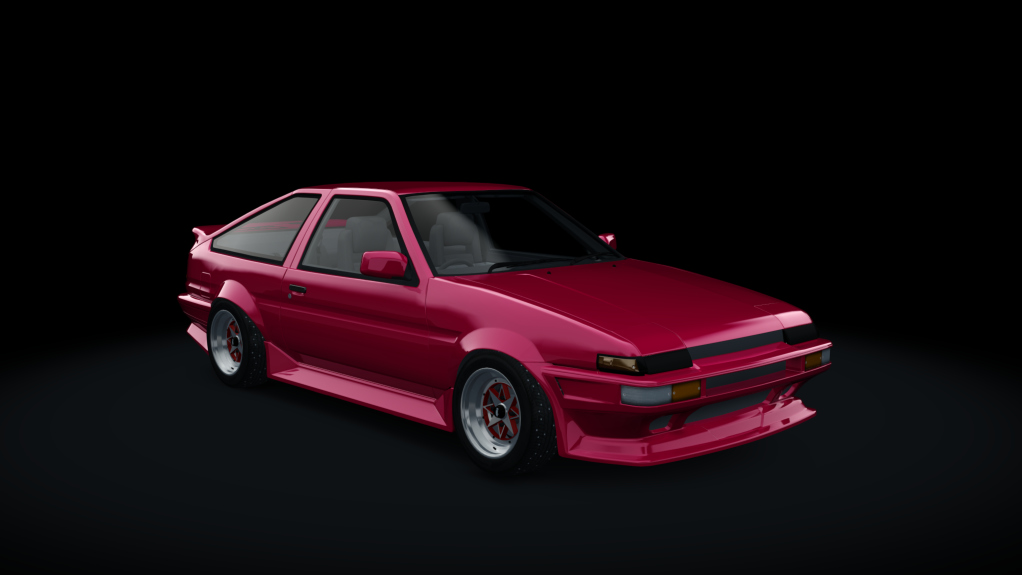 Toyota AE86 Winter Drift, skin red