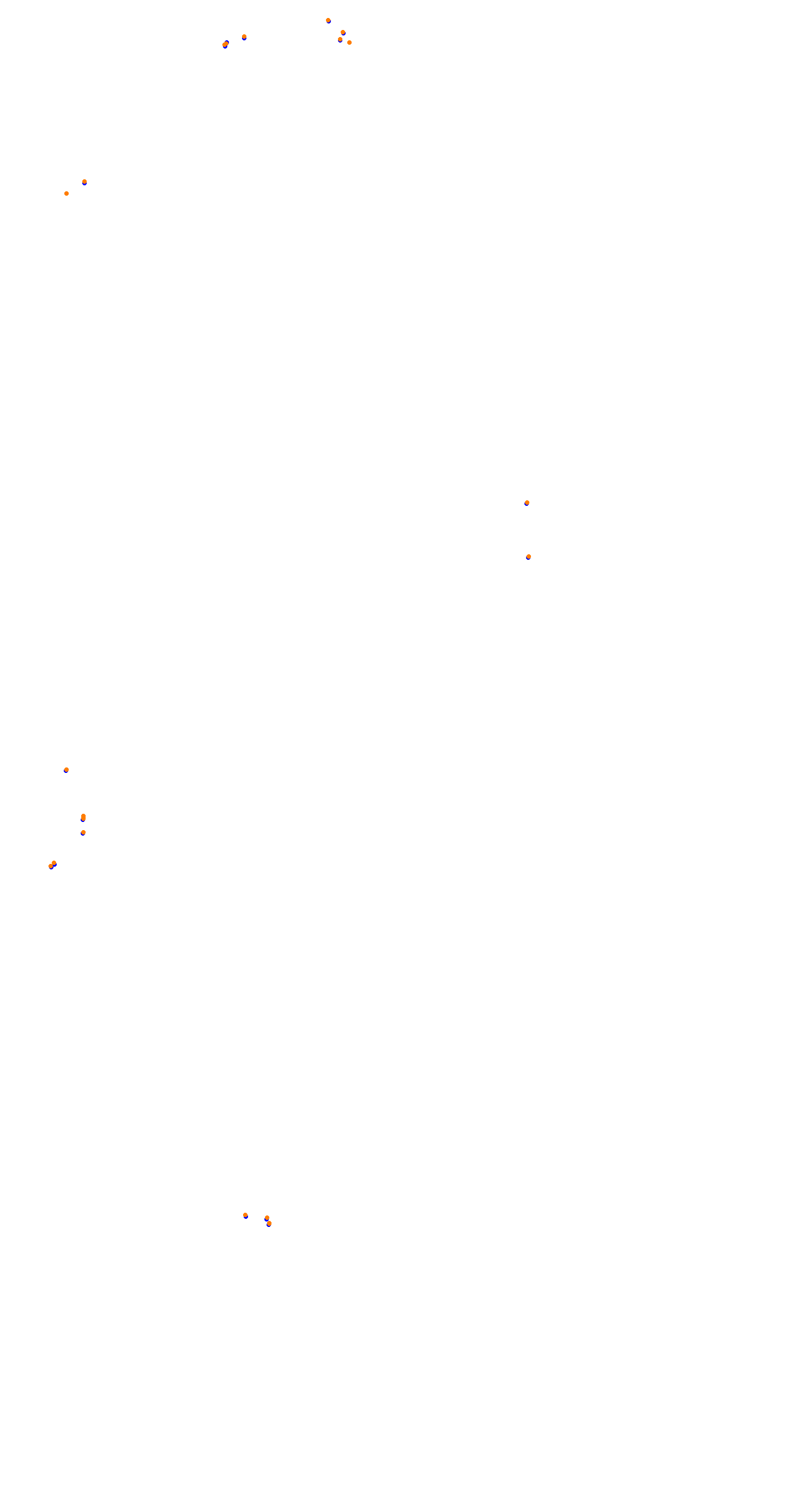 Circuit de la Sarthe (Le Mans) Night collisions