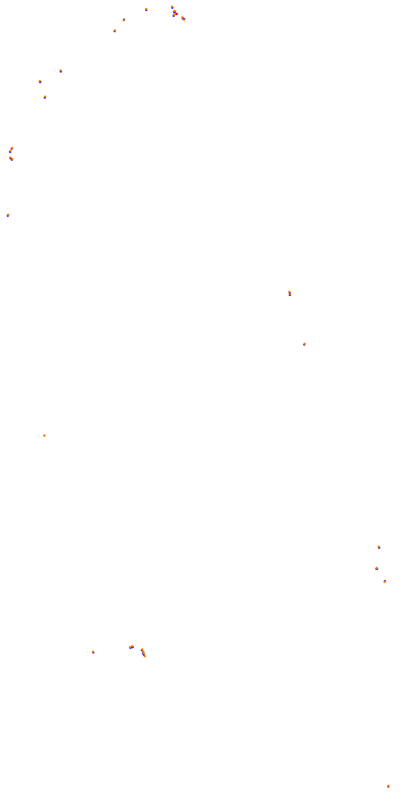 Circuit de la Sarthe (Le Mans) Night collisions