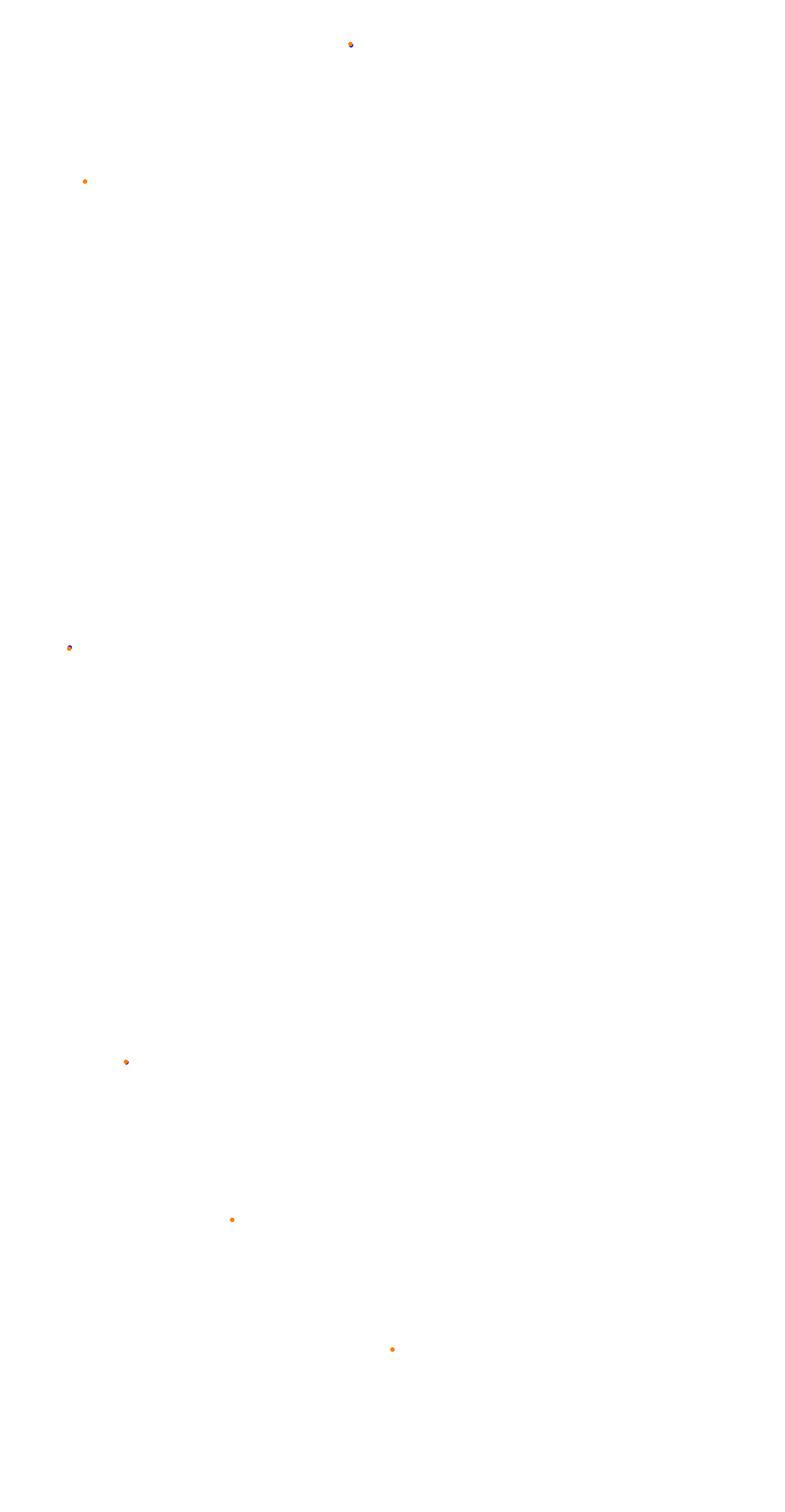 Circuit de la Sarthe (Le Mans) Night collisions