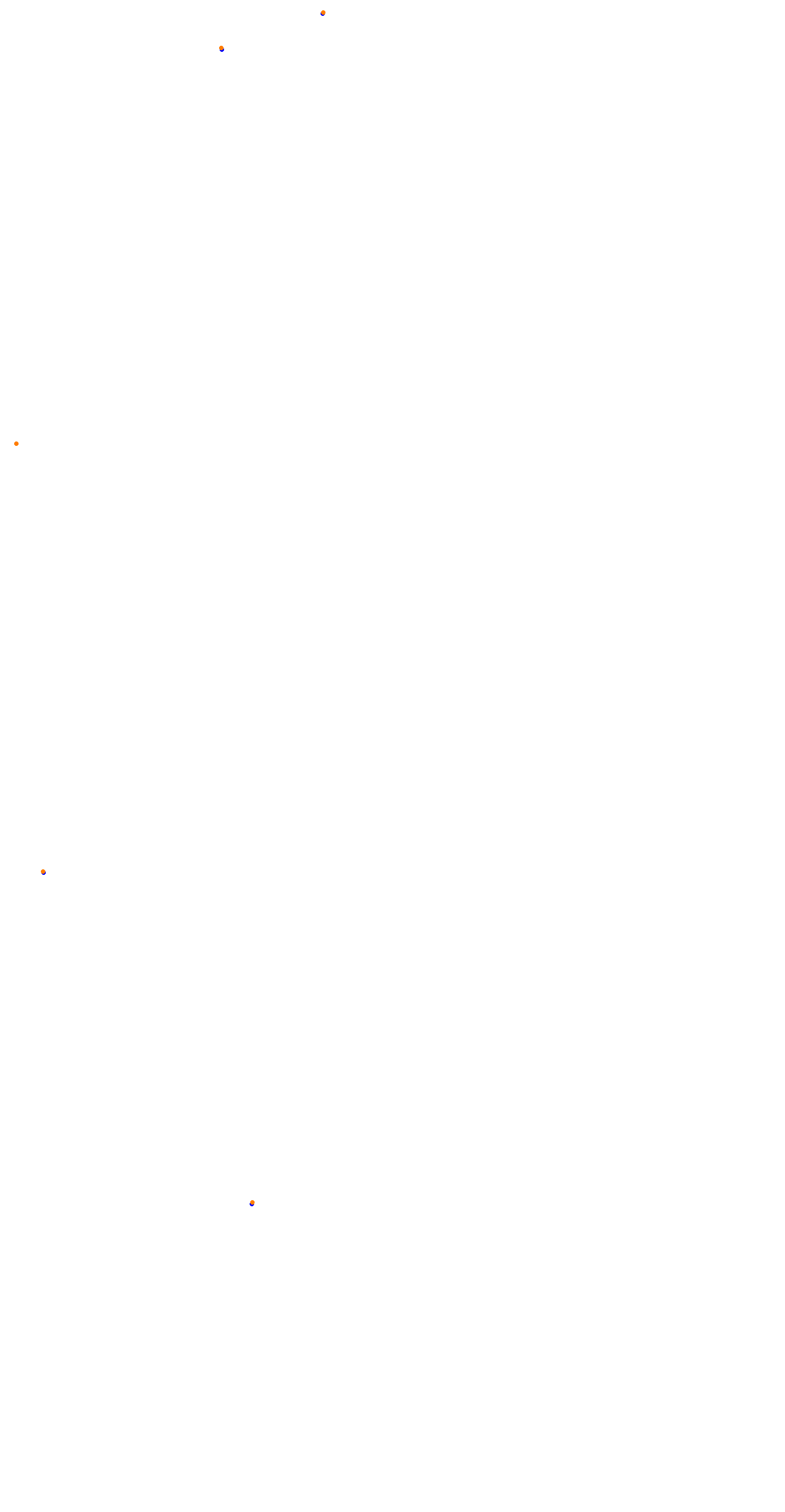 Circuit de la Sarthe (Le Mans) Night collisions