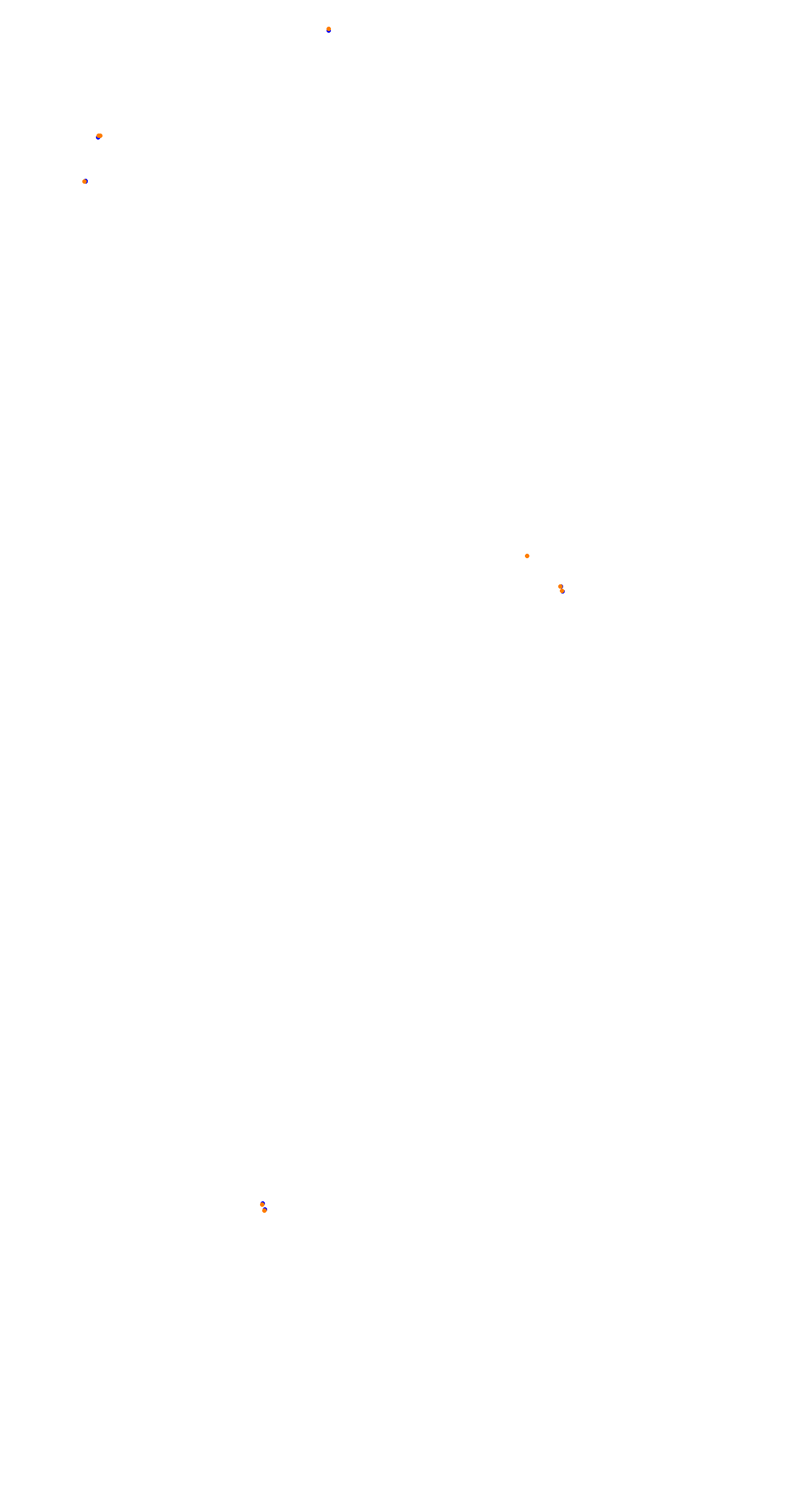 Circuit de la Sarthe (Le Mans) Night collisions