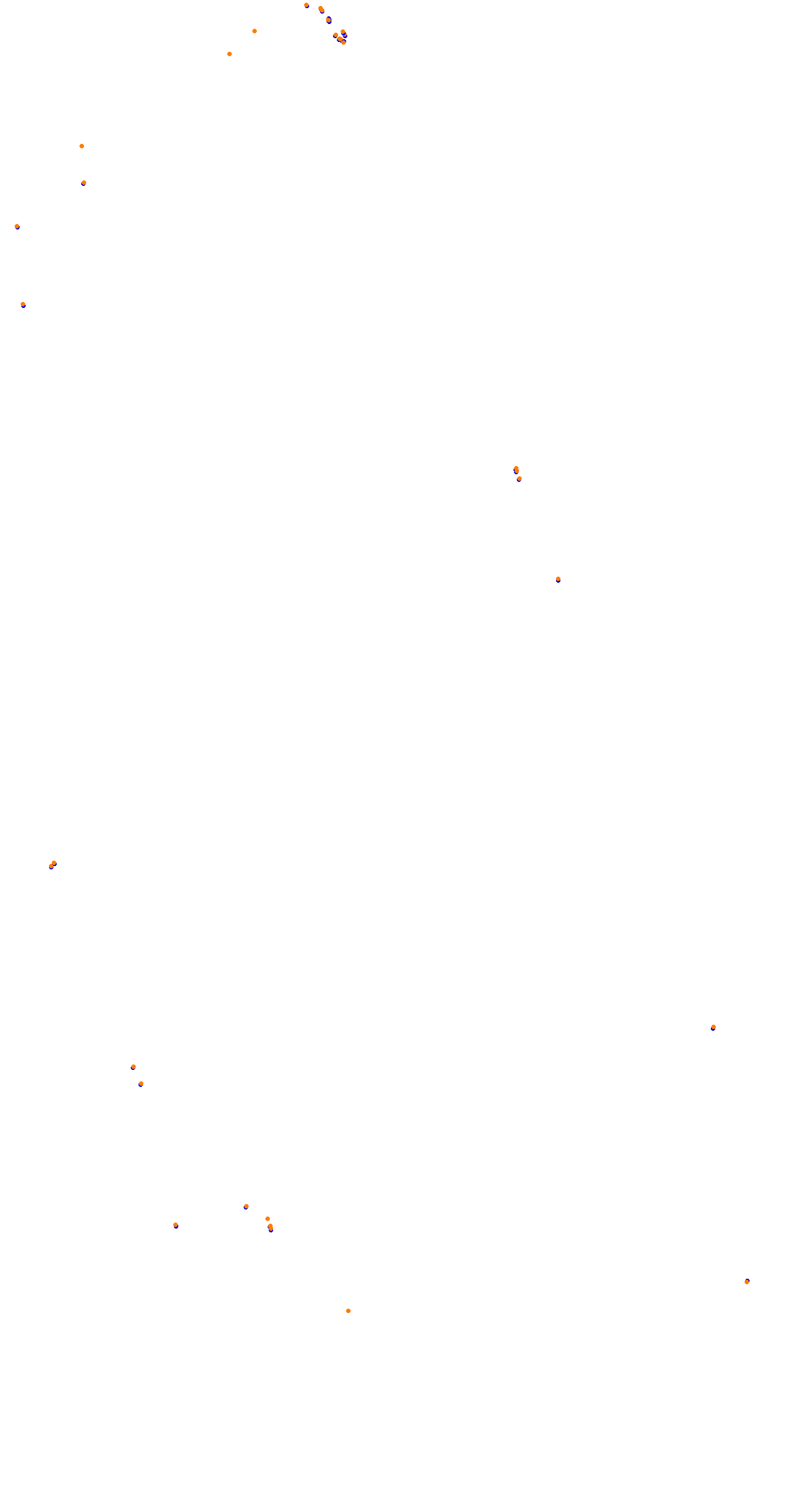 Circuit de la Sarthe (Le Mans) Night collisions