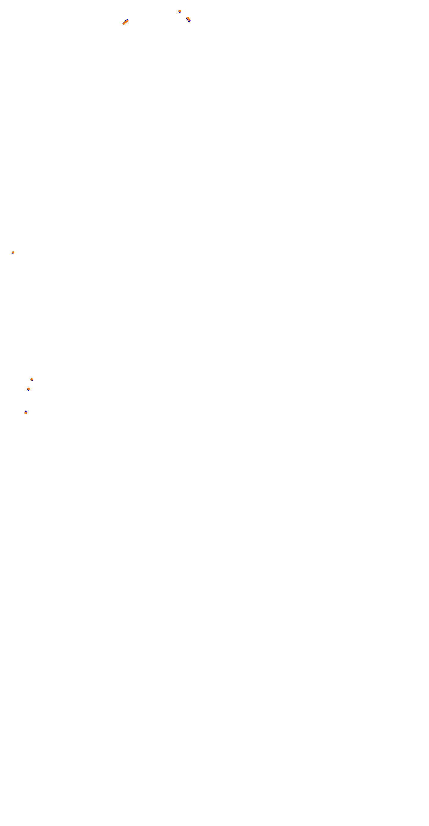 Circuit de la Sarthe (Le Mans) Night collisions