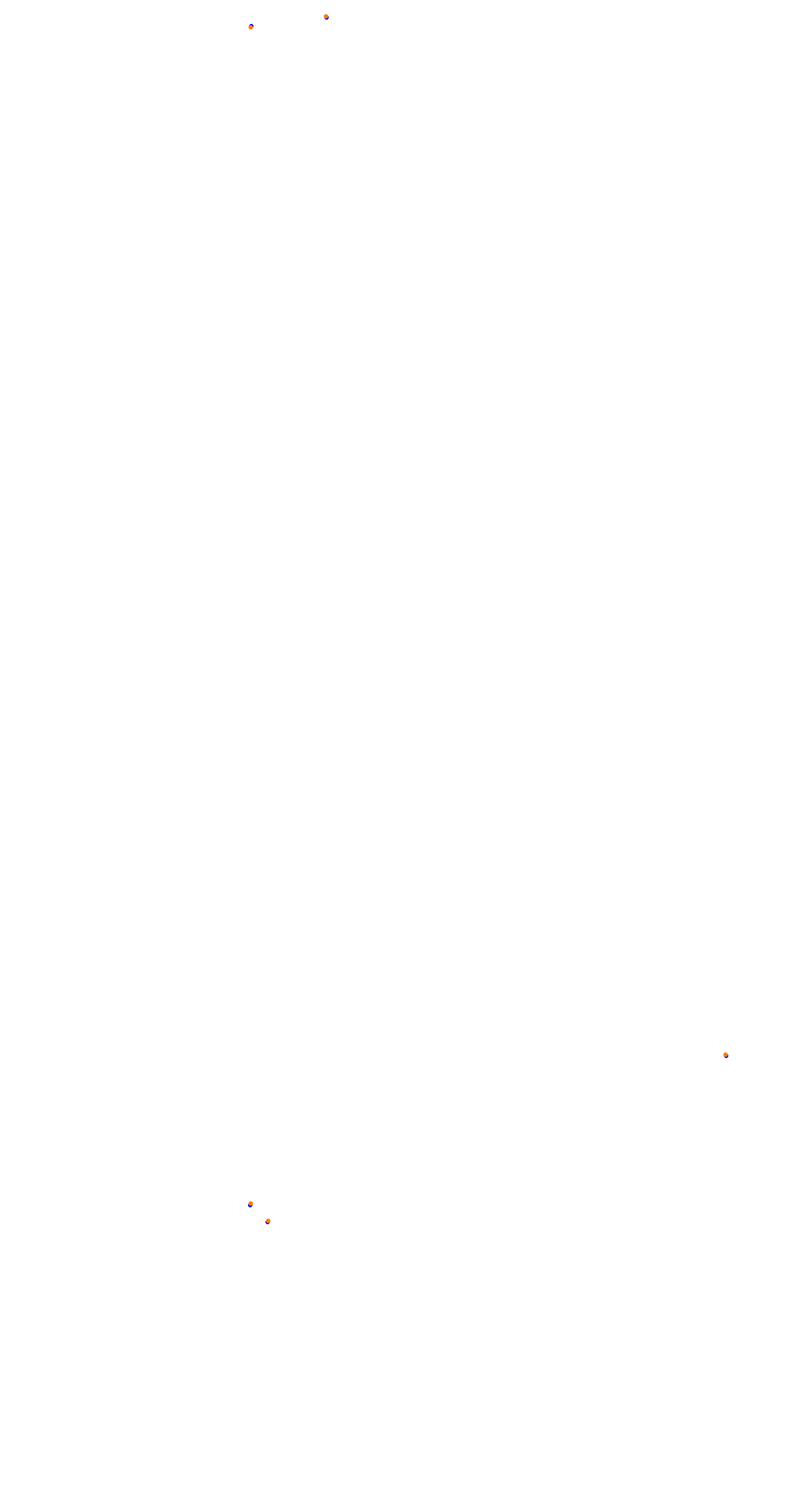 Circuit de la Sarthe (Le Mans) Night collisions