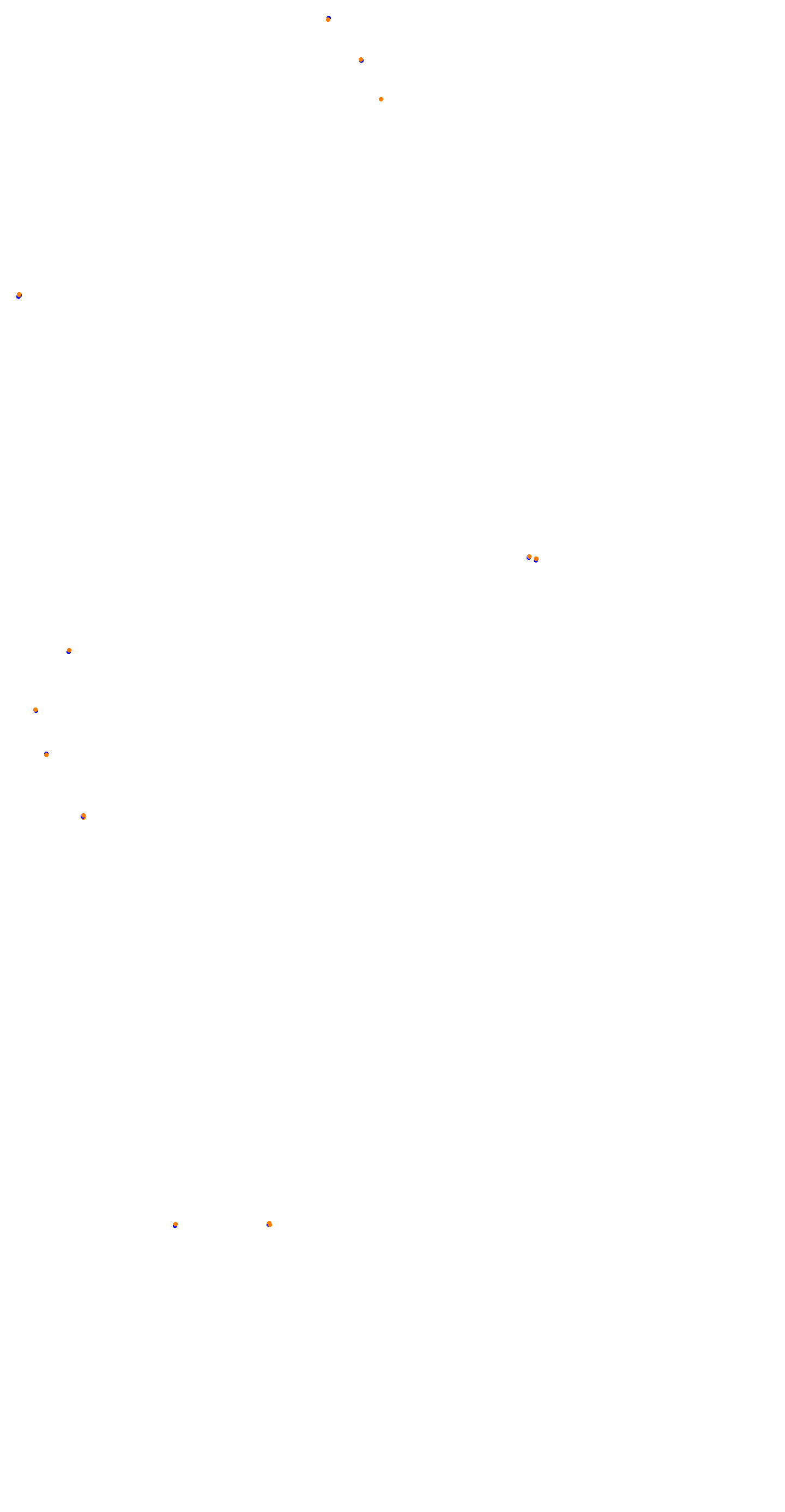 Circuit de la Sarthe (Le Mans) Night collisions