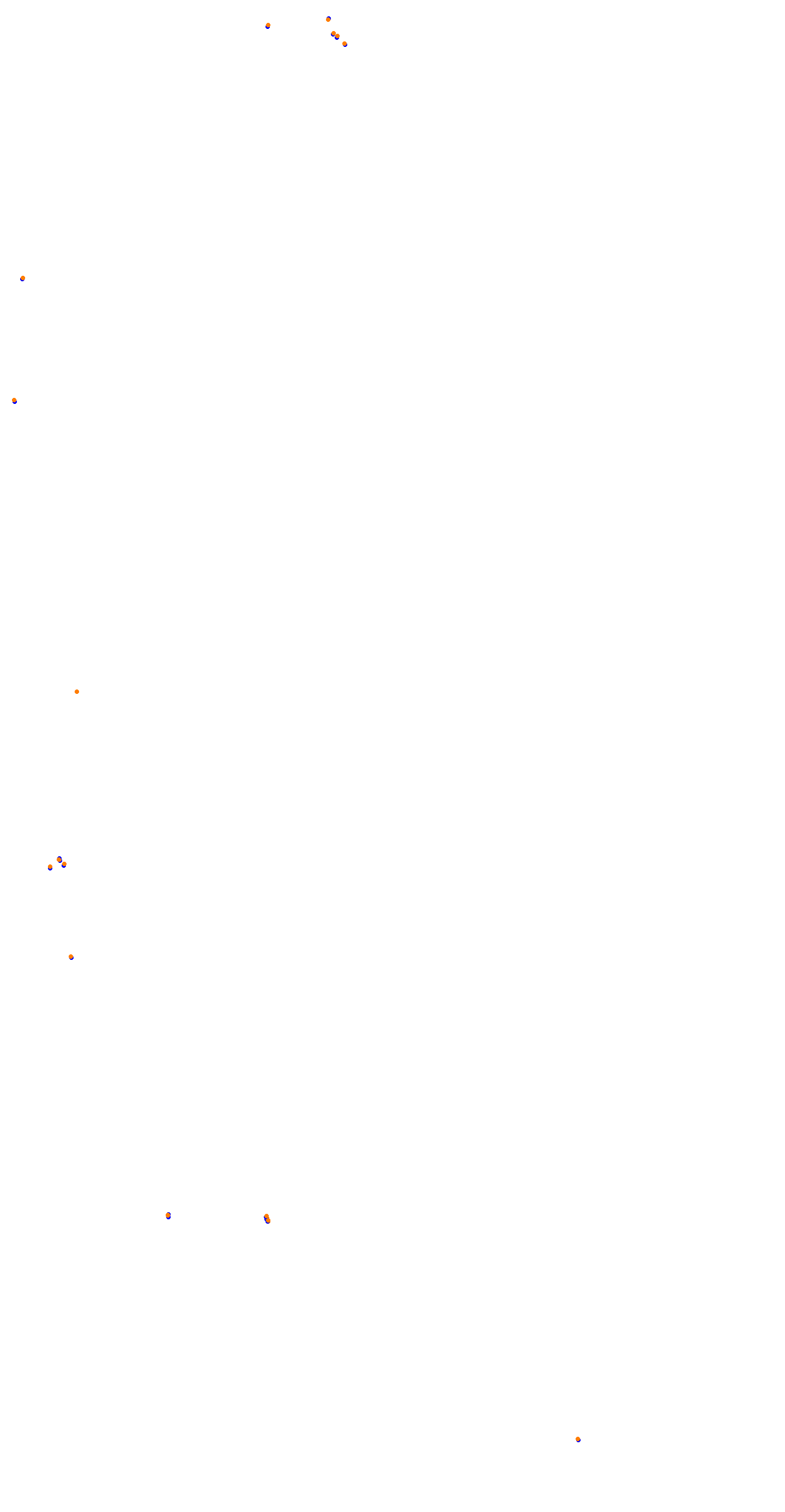 Circuit de la Sarthe (Le Mans) Night collisions