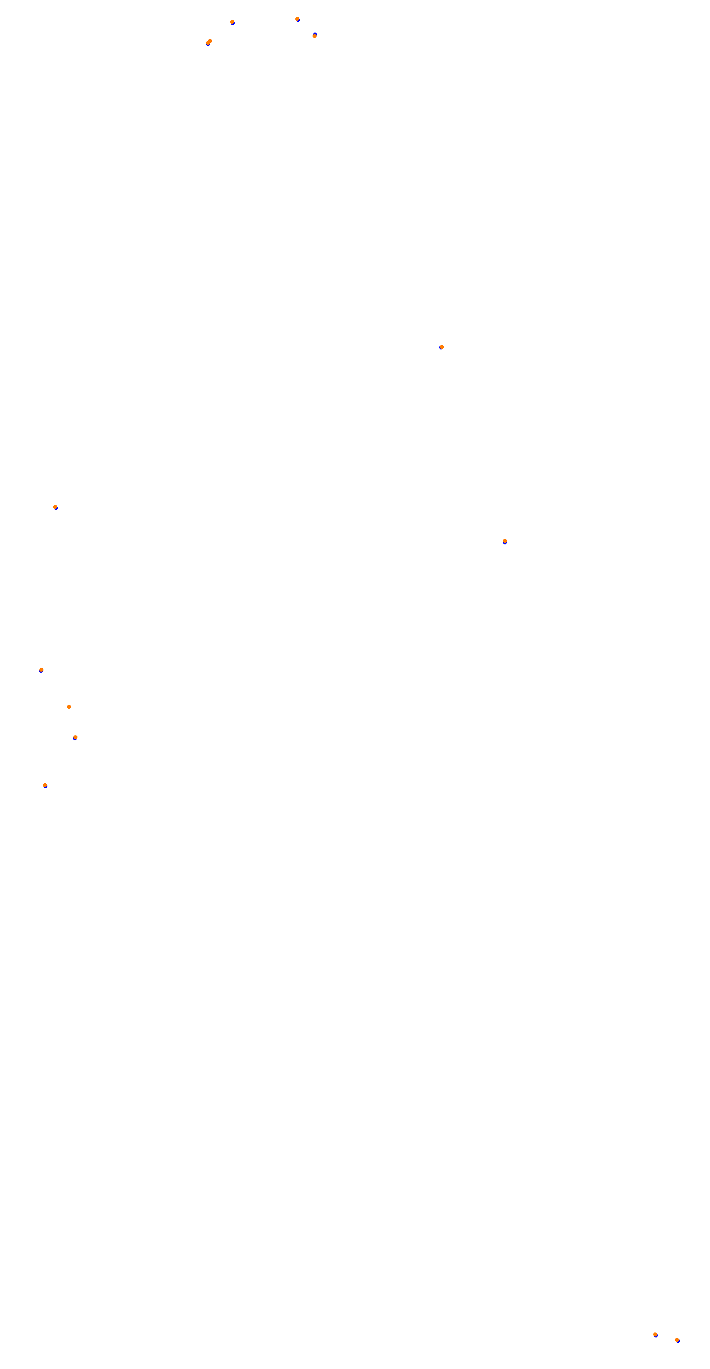 Circuit de la Sarthe (Le Mans) Night collisions