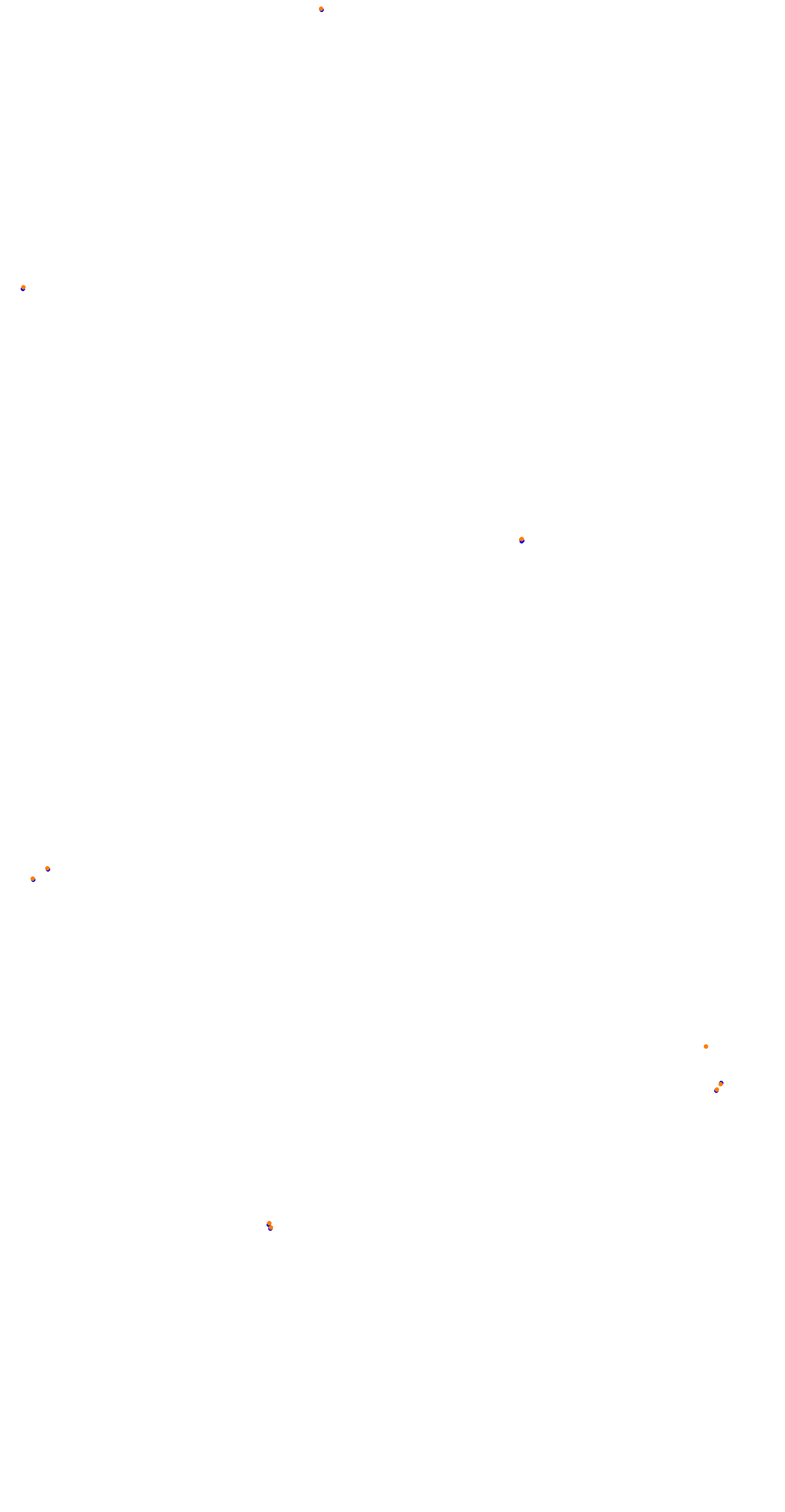 Circuit de la Sarthe (Le Mans) Night collisions