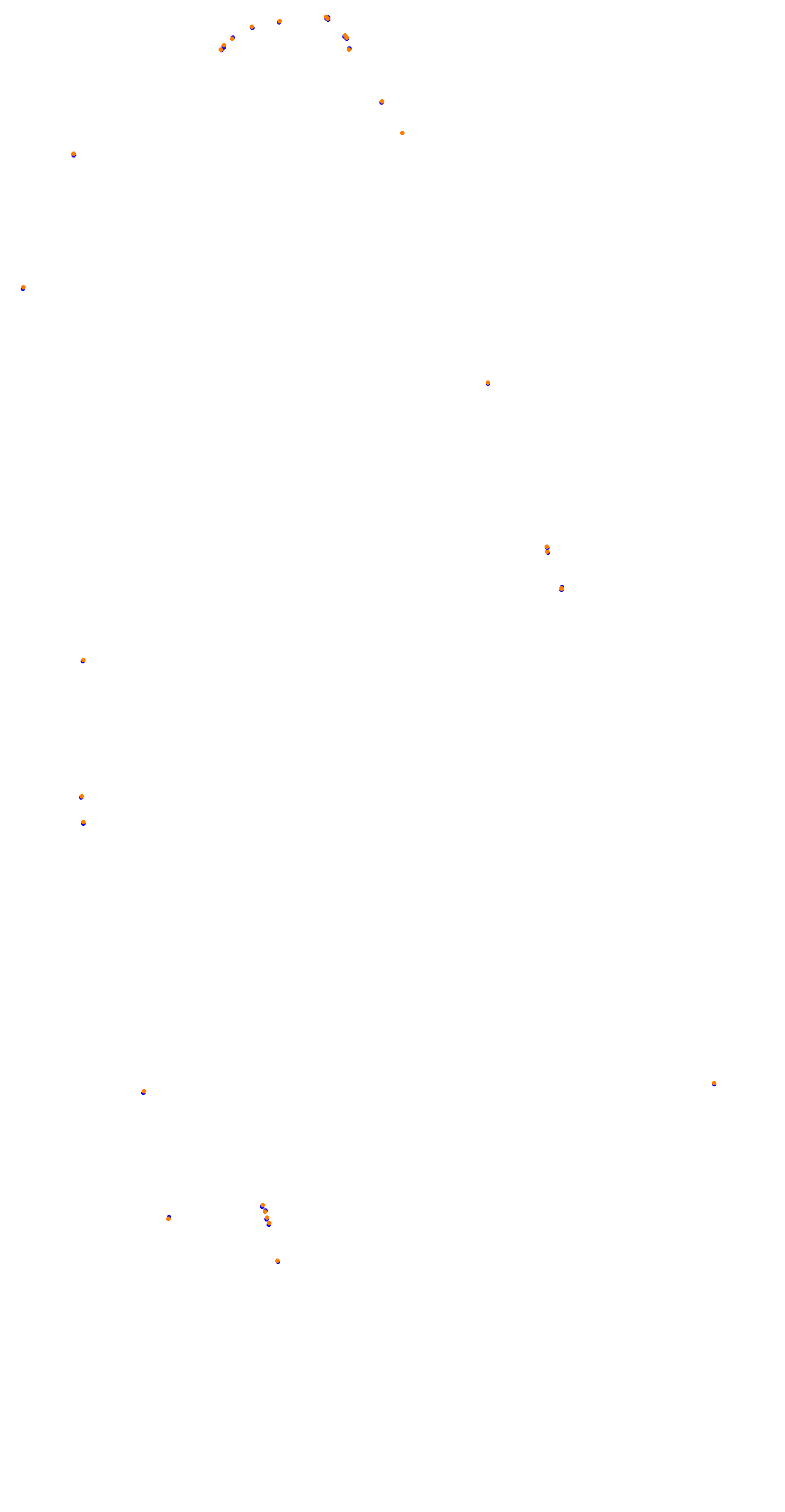 Circuit de la Sarthe (Le Mans) Night collisions