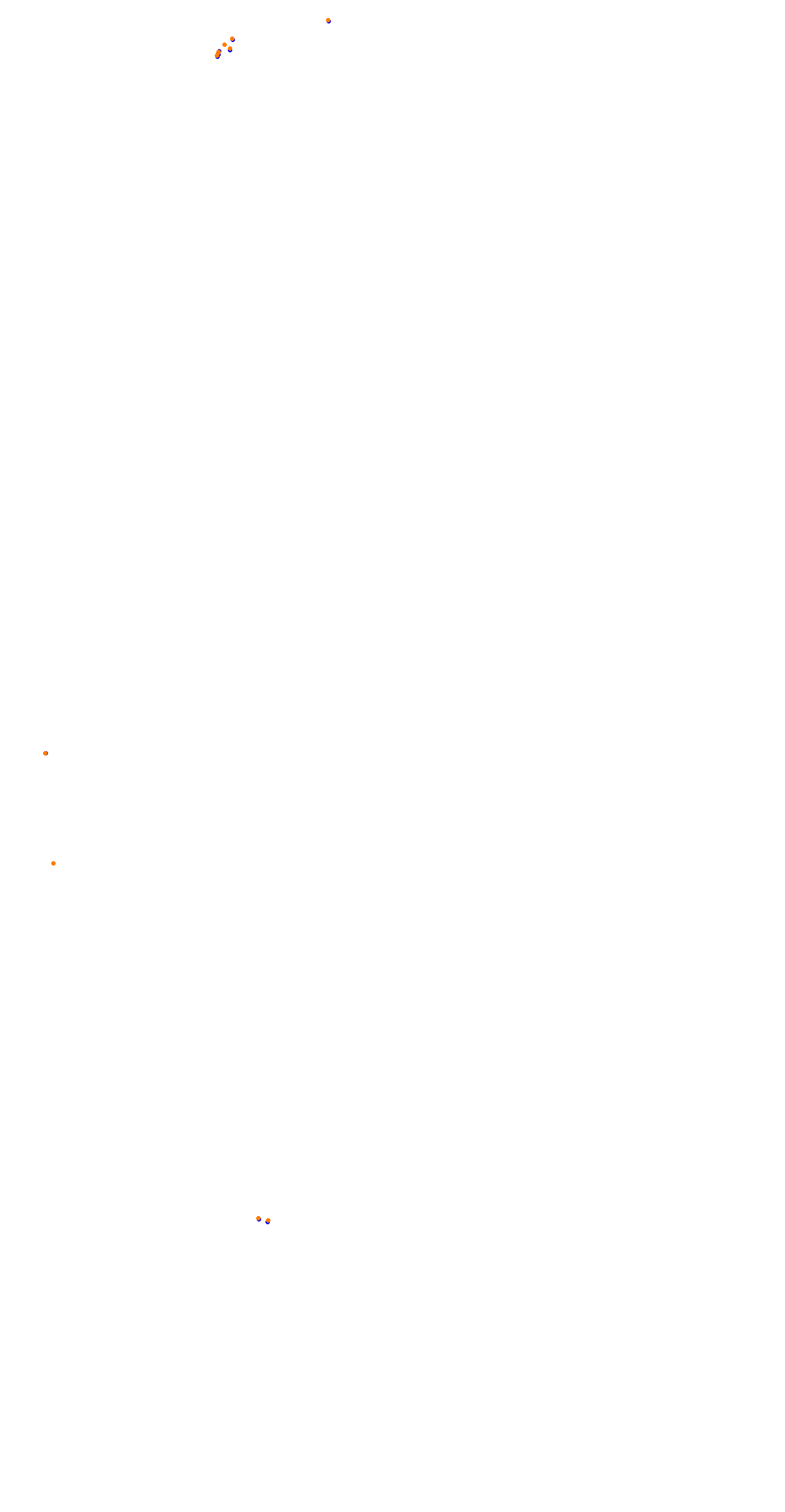 Circuit de la Sarthe (Le Mans) Night collisions