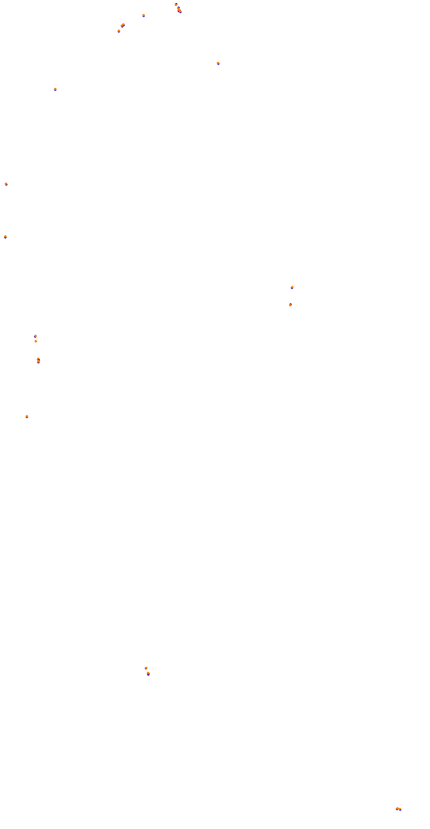 Circuit de la Sarthe (Le Mans) Night collisions