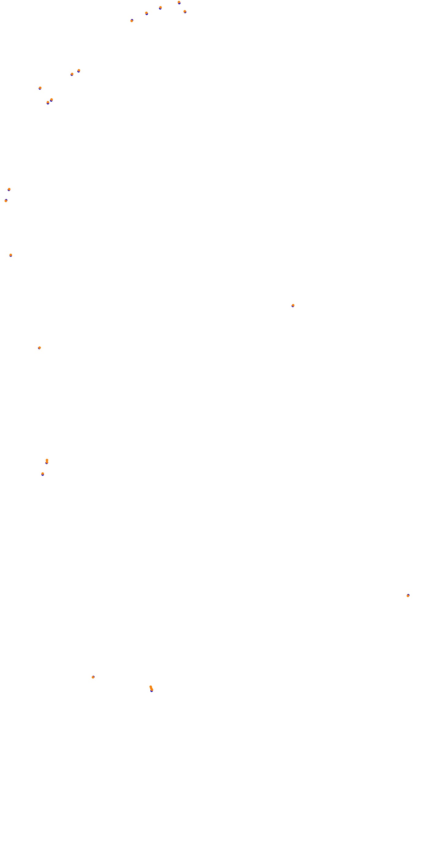 Circuit de la Sarthe (Le Mans) Night collisions