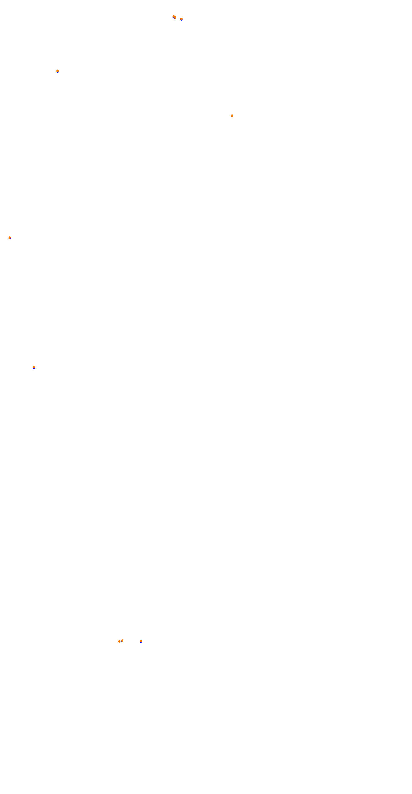 Circuit de la Sarthe (Le Mans) Night collisions