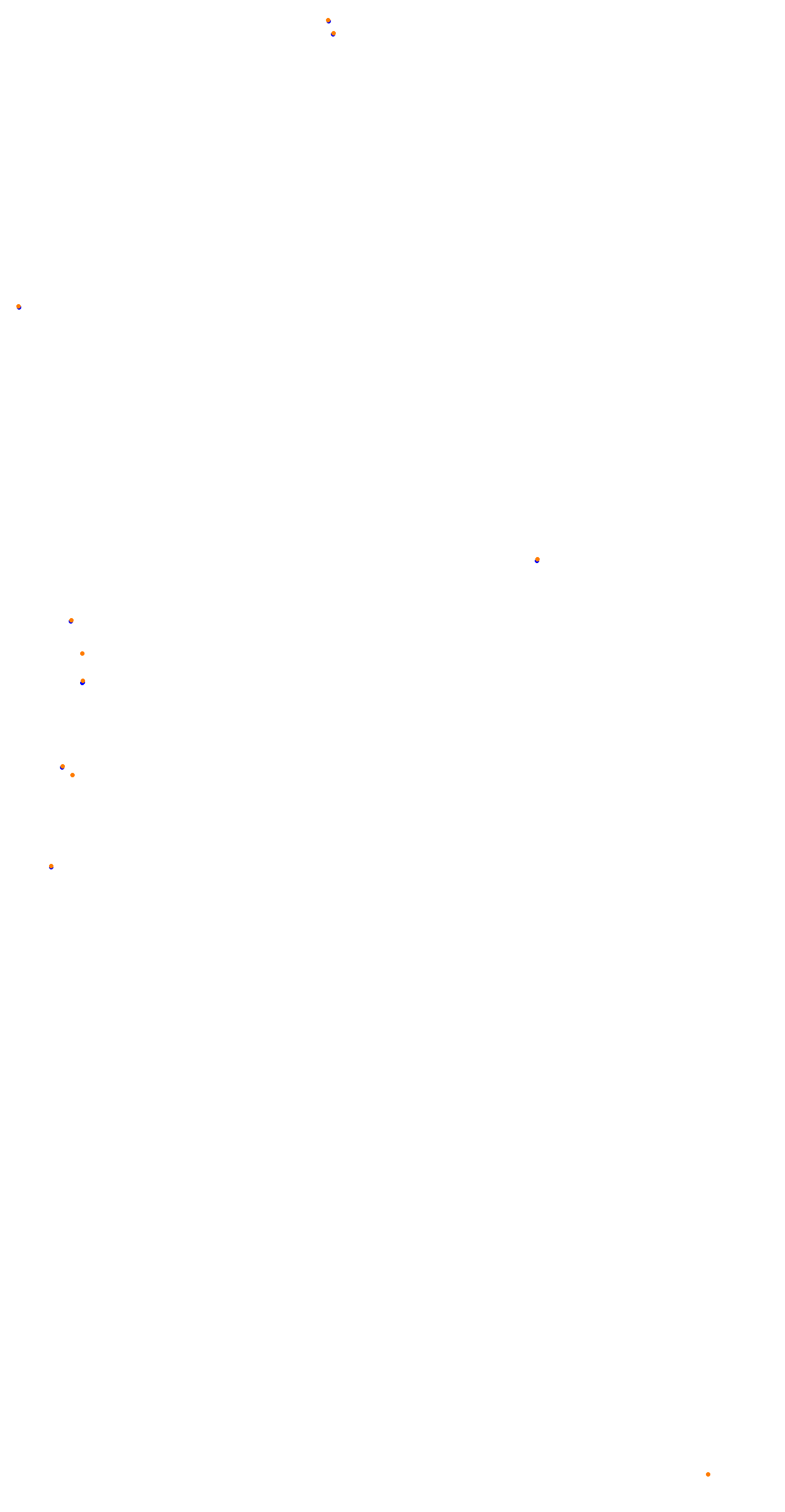 Circuit de la Sarthe (Le Mans) Night collisions